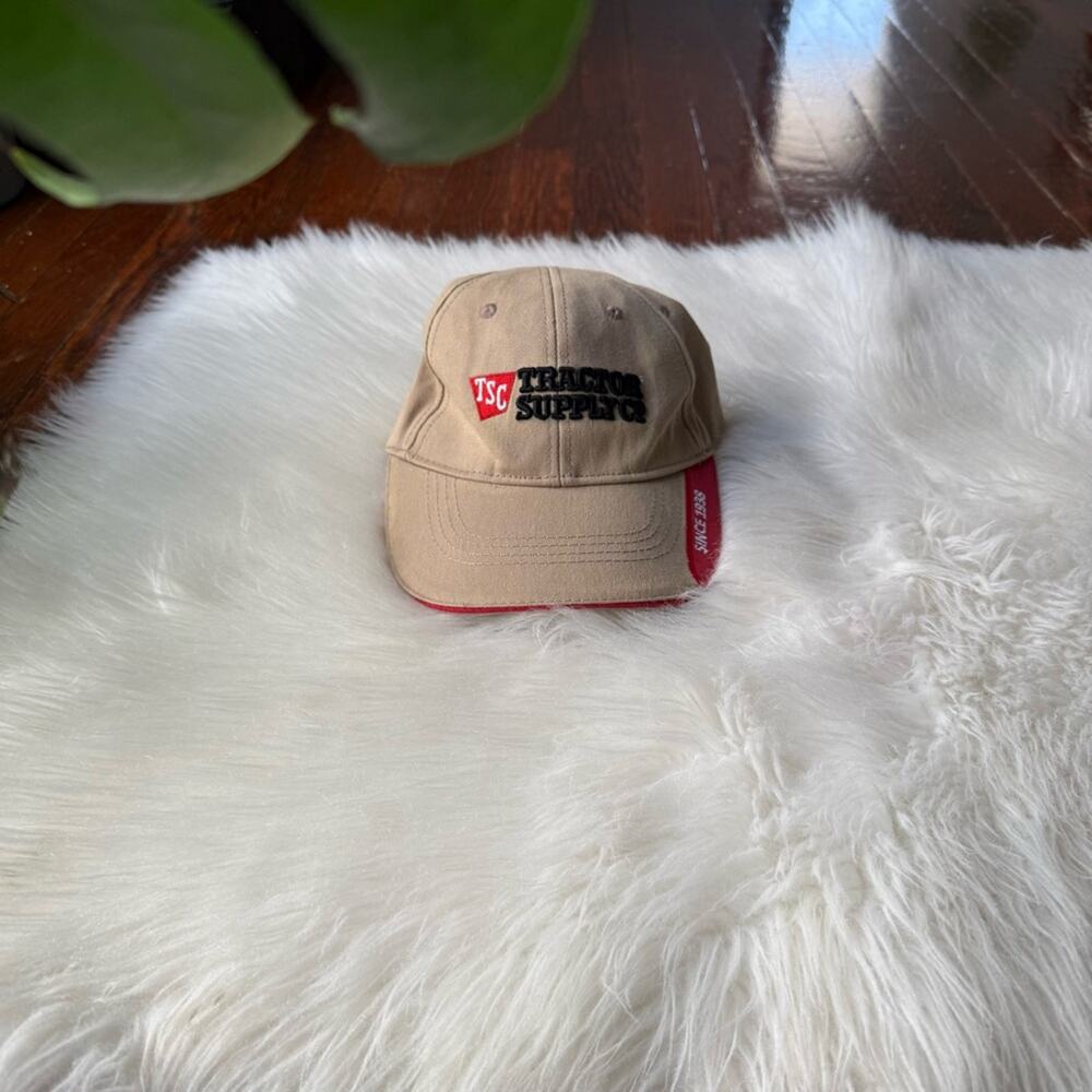 Tractor Supply Co Tan Cap Dad Hat Baseball hat